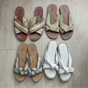 SOLD Bundle of 4 sandals size 8 1/2